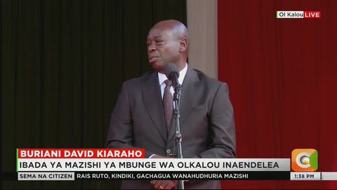Gachagua's At Burial Of Ol Kalou Mp David Kiaraho