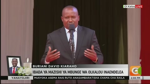 Dp Kithure Kindik's Speech During The Memorial Service Of Ol Kalou Mp Njuguna Kiaraho