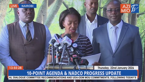 Progress Of 10-Point Agenda And Nadco Report Implementation
