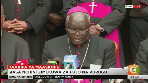 Maaskofu Wa Kanisa Katoliki Wahutubia Wanahabari Kuhusu Hali Nchini